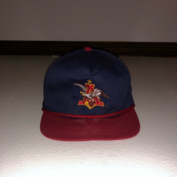 navy blue and red hat